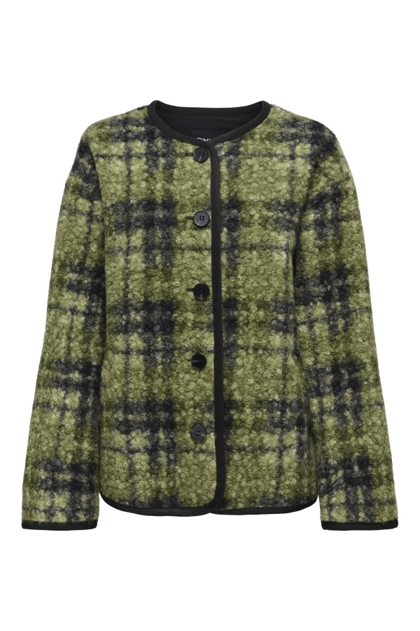 Veste Bouclette Dark Olive ONLANNI ONLY - 1 | MULHERES